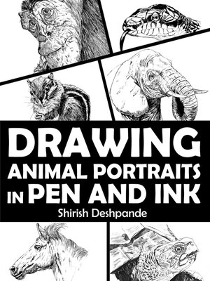 cover image of Drawing Animal Portraits in Pen and Ink